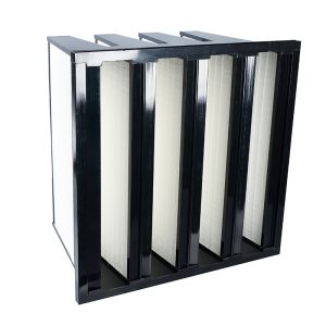 Medium / Sub-HEPA V-Bank Filter with Plastic Frame